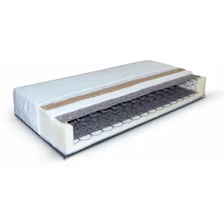 Marlux-Meble Doppelseitige Bonellfederkernmatratze Federkernmatratze mit Kokos Radomenes 90x200 cm Bonellfederkern Matratze für Etagenbett JSM-7 Mattress