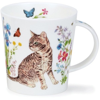 Dunoon Tasse Floral Cats tabby Katze Lomond 0,32 l Fine Bone China Porzellan