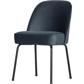 Esszimmerstuhl WOOOD "Vogue mit bezug und 3D-Muster, B 50 x T 57 x H 83 cm (2er-Set)", blau (türkis, schwarz), B:50cm H:83cm T:57cm, Polyester, Stühle, Esszimmerstuhl, Polsterstuhl, 4-Fuß-Metallgestell, Breite 50 cm