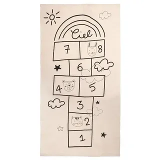 Atmosphera Marelle Kinderteppich 80 x 150 cm Weiß/Mehrfarbig