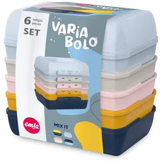 Emsa Variabolo 6-teiliges Set farbmix 11 x 14 cm