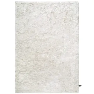 benuta Nest Hochflorteppich Whisper - Kunstfaser - Rechteckig & im Style: Uni - Pflegeleicht für Wohnzimmer Schlafzimmer, Weiß, 140x200 cm