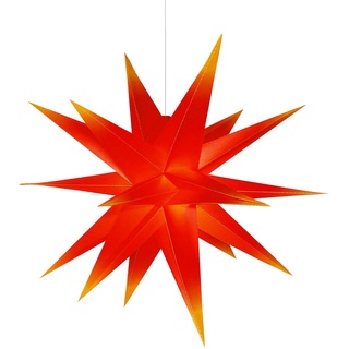Qijieda 3D Weihnachtsstern rot Beleuchtet weihnachtliche Dekoration für Innen...