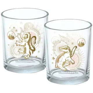 Geda Labels Glas Trinkglas 0,4 l Beige 2 St.