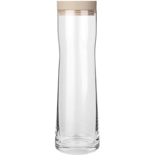 blomus -SPLASH- Wasserkaraffe aus Glas, Nomad, 1 Liter Fassungsvermögen, Silikon-Edelstahldeckel, einfache Handhabung, exklusives Design, trendige Farbe (HBT: 29,5 x 9 x 9 cm, Farbe: Nomad, 63786)