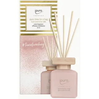 ipuro - zarter ipuro time for a hug Raumduft - puristischer Raumerfrischer mit Vanillecookie Noten - stilvoller Lufterfrischer in der Wohnung für ein unverwechselbares Dufterlebnis 50 ml