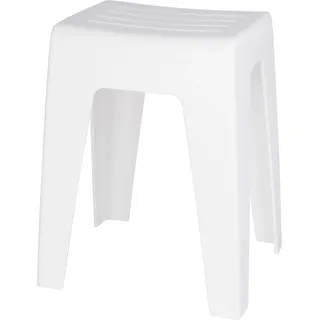 Wenko Badhocker Kumba Duschhocker Weiß 38 x 47 x 32 cm