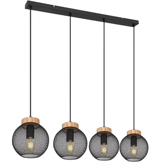 GLOBO Pablo 4-flg. 20 cm schwarz matt