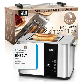 Lebenlang Toaster Edelstahl