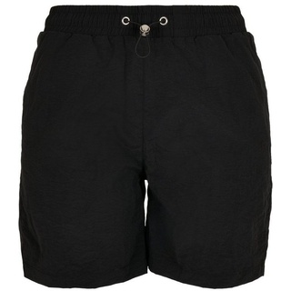 URBAN CLASSICS Stoffhose Urban Classics Damen Ladies Crinkle Nylon Shorts (1-tlg) schwarz XS