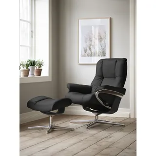 Stressless Mayfair mit Cross Base Leder 79 x 102 x 73 cm black paloma