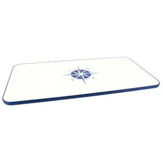 PONTTOR Tischplatte aus melaminbeschichteter Spanplatte für Boot Wohnmobil Wohnwagen Caravan Bootstisch Klapptisch Campingtisch, 87 x 45 cm