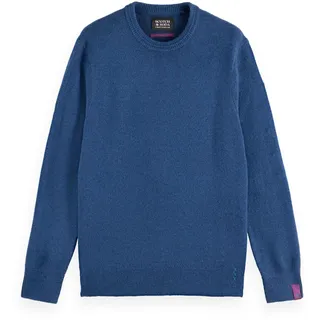 Scotch & Soda SCOTCH&SODA Herren, Strickpullover - Soft Knit Regular Fit Crew Neck, einfarbig Dunkelblau M,
