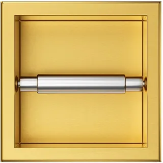 Balneo Wall-Box Paper 1 WC-Papierhalter 17,3 x 17,3 x 8,7 cm, Gold