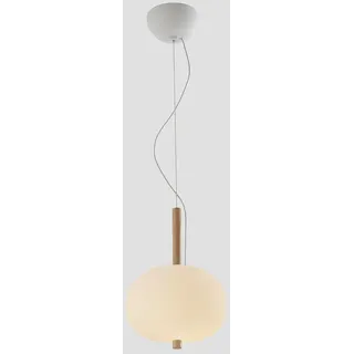 LEDS C4 LED Pendelleuchte ILARGI Ø230 8,5W 2700K HELLES HOLZ 641lm LEDS-00-6454-93-F9