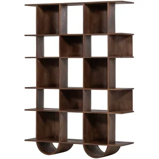 Woood Bücherregal 130 x 180 x 35 cm Braun