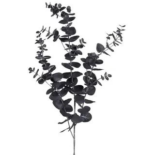 Deko-Zweig Eukalyptus 102 cm Kunststoff Schwarz