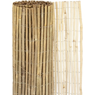 Windhager Sichtschutzmatte Mitake, Zaunmatte aus Bambus, Bambusmatte, Sichtschutz-Zaun aus naturbelassenen Bambus, Blickschutz, 150 x 300 cm, 06685