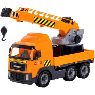 Wader PowerTruck mit Kran auf Wendeplattform, orange
