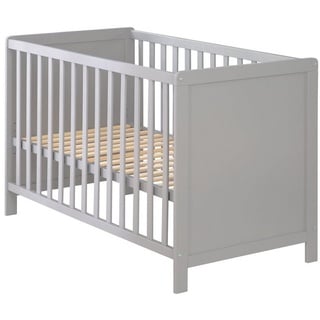 roba® Beistellbett Gitterbett, Babybett 60 x 120 cm, 6-fach höhenverstellbar, taupe grau kidtini GmbH