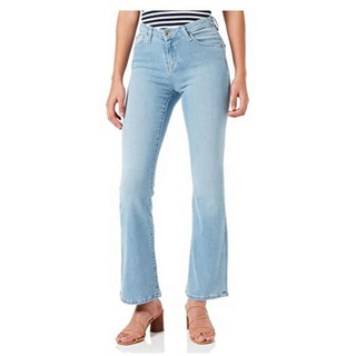 Garcia Slim-fit-Jeans hell-blau (1-tlg) weiß
