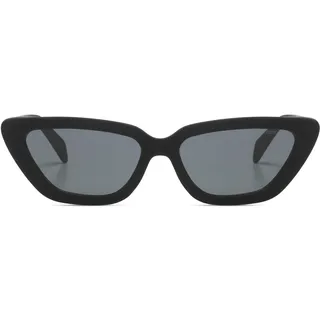 KOMONO Tony Carbon Unisex Cat-eye Cellulosepropionat-Sonnenbrille für Damen und Herren mit UV-Schutz und kratzfesten Gläsern - numeric_NOSIZE