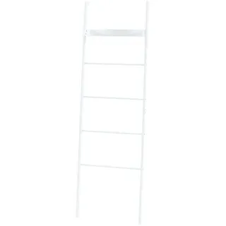 [en.casa] Leiterregal Bücherregal 160 x 50 x 27,5 cm Weiß