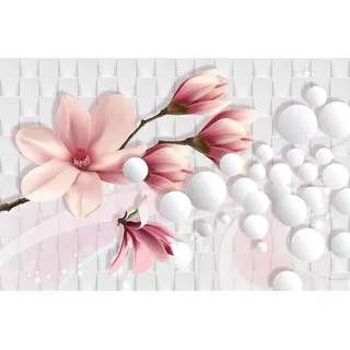 Papermoon Fototapete ORCHIDEEN-ART DESIGN ABSTRAKT MUSTER KUNST MAGNOLIA XXL bunt 2 m x 1,49 m