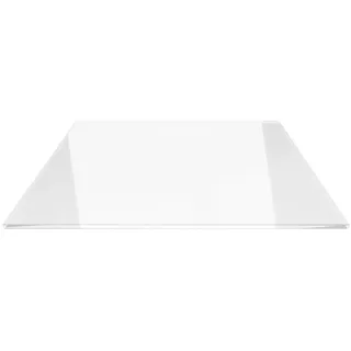 ECOfoxx Funkenschutzplatte Quadrat 110 x 110 cm Glasbodenplatte weiß