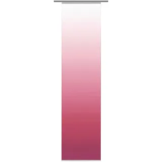 Xxxl Flächenvorhang Madrid, Pink, Textil, Farbverlauf, 60x245 cm, mit Paneelwagen, Seidenoptik, Metallabschlussleisten, Wohntextilien, Gardinen & Vorhänge, Schiebegardinen