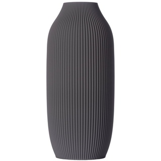 3D Vase Dekovase Stella XL 38cm Nachhaltige Deko Vase Pampasgras Trockenblumen, Bodenvase grau