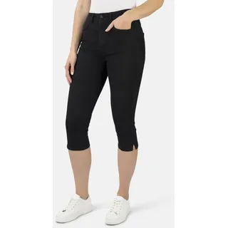 Stooker Women 3/4-Jeans Coco Stretch Jeans Hose - Skinny Fit - Black Denim schwarz 40