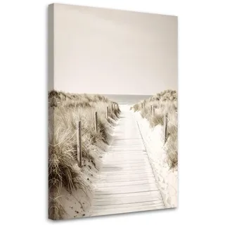 Feeby Weg zum Strand Landschaft Leinwand 40x60 cm