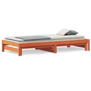 vidaXL Tagesbett 90 x 200 cm Wachsbraun