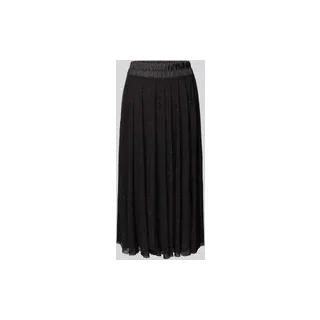 Tüllrock mit Ziersteinbesatz und elastischem Bund, Black, 36