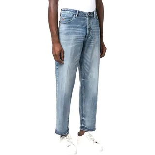 Emporio Armani Jeans 6R1J69 Denim Hose Loose Fit Used Look Neu 31