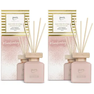 ipuro - Essentials Raumduft TIME for A Hug 50ml / Raumerfrischer mit Vanillecookie, Orange, rote Früchte, Vanille, Moschus & Sandelholz Duft Aroma/Diffuser mit Stäbchen/Lufterfrischer Wohnung