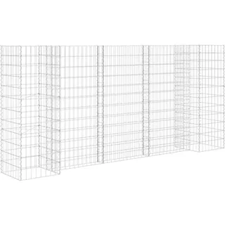 vidaXL H-förmiger Gabionen-Pflanzkorb 260 x 40 x 120 cm