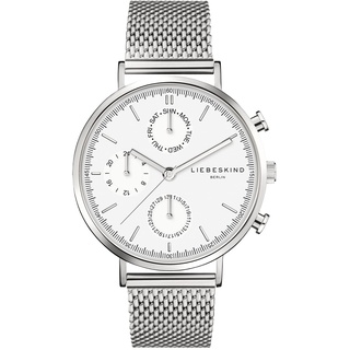 LIEBESKIND Damen Multi Zifferblatt Quarz Uhr mit Edelstahl Armband LT-0191-MM