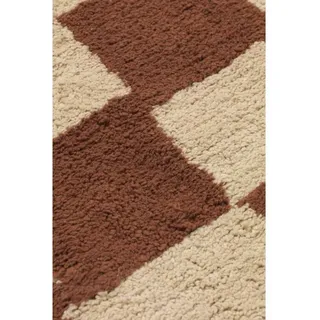 Ferm Living Mara Teppichläufer 90 x 150 cm Rust/Warm Sand