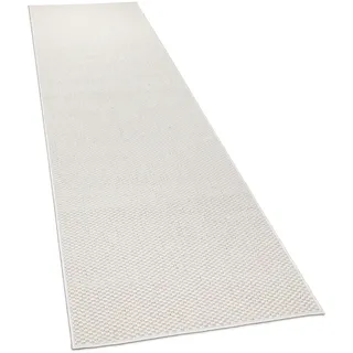 KADIMA DESIGN FLACHWEBTEPPICH, einfarbig, aus Polypropylen, Creme 80 x 250 cm