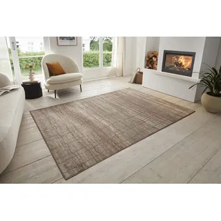 HANSE HOME Jord Designer Teppich – Flachgewebe Vintage Stil Abstrakt Modern Geometrisches Muster, ÖKO-TEX Wohnzimmerteppich für Esszimmer, Kinderzimmer, Jugendzimmer, Flur – Creme Beige, 120x170cm