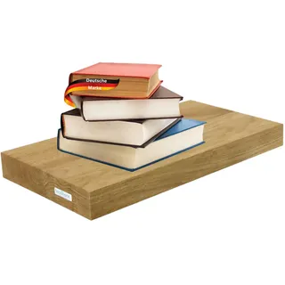 deluke Wandregal 40 x 22 x 4 cm Braun