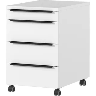Germania Mailand Rollcontainer 42 x 63 x 60 cm weiß