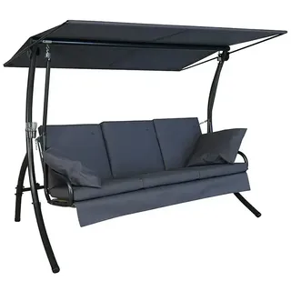 Hollywoodschaukel Loft Sun  (B x T x H: 210 x 145 x 160 cm, Anthrazit, Liegefunktion)