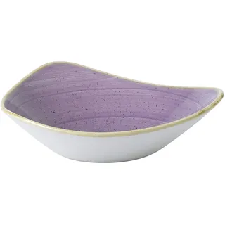 Churchill Stonecast - Triangle Bowl Schüssel- 60cl- HANDGEFERTIGES Keramik & ABSOLUT ROBUST, MIKROWELLENGEEIGNET & EXTREM PRAKTISCH, Farbe auswählbar (Lavender)