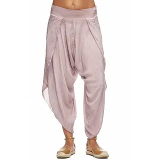 MIRROSI Hosenrock Damen Made in Italy Leicht Bequem Onesize (Gr.36-44) (100% Viskose, bund mit gummizug) Rock für Frühling Sommer Herbst rosa