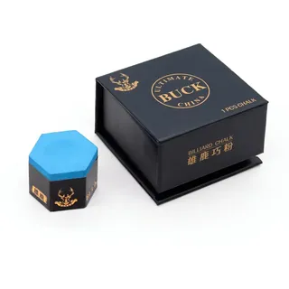 Billard Zubehör Billardkreide Buck Ultimate 2.0 Pro Chalk, Blau
