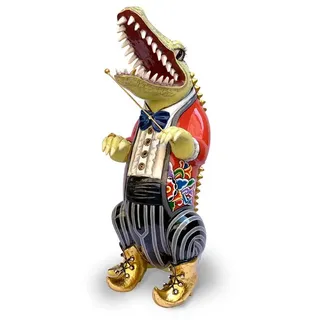 Toms Company Deko-Aligator Leonard Stein, Marmor, Granit Grau