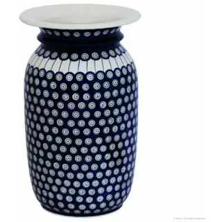 Bunzlauer Keramik Bodenvase Bunzlauer Keramik 18L Bodenvase "Isabella" Ø26xH39cm Blumenvase Dek 8 blau